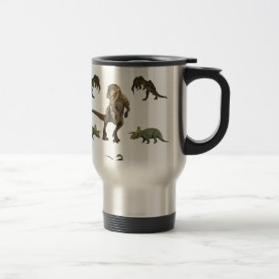 Caneca Térmica Papel De Lavagem Do Dinossauro