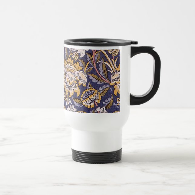 Caneca Térmica Papel de parede floral William Morris Wey Artes Of (Direita)