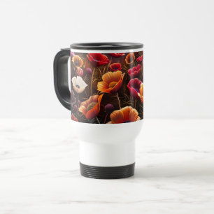 Caneca Térmica Papoulas Coloridas