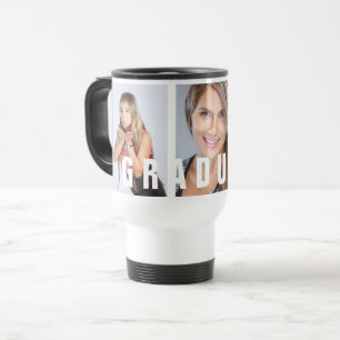 Caneca Térmica Parabéns de Colagem de Fotos de Graduação