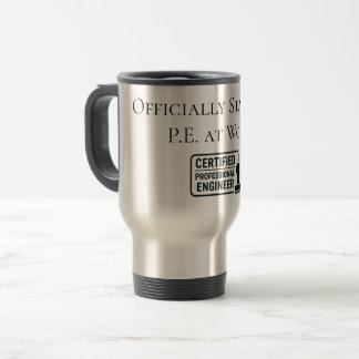 Caneca Térmica Parabéns pelo Engenheiro profissional certificado