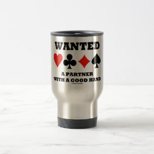Caneca Térmica Parceiro Desejado Com Uma Boa Mão (Quatro Traços