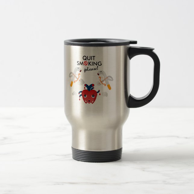 Caneca Térmica Pare de fumar, por favor (Direita)