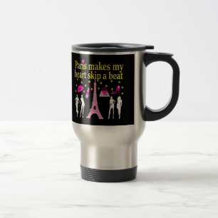 CANECA TÉRMICA PARIS FAZ DO MEU CORAÇÃO DEIXAR UM BEIJO