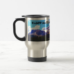 Caneca Térmica Parque nacional de Banff - aguarela da geleira da