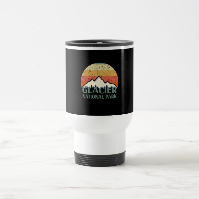 Caneca Térmica Parque Nacional Glaciar Vintage  (Centro)