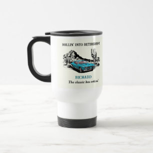 Caneca Térmica Partido do Deserto do Carro vintage de Viagem de R