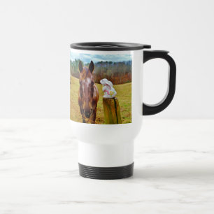 Caneca Térmica Páscoa Bunny e Cavalo Marrom