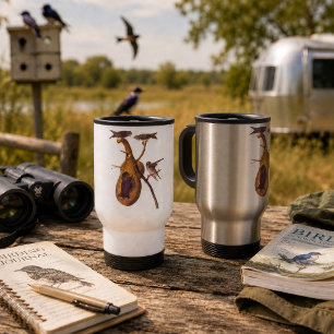 Caneca Térmica Pássaro Andorinhão-Roxo Vintage Audubon