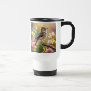 Caneca Térmica Pássaro Fantasia do Warblay Chested Buff