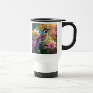 Caneca Térmica Pássaro Fantástico Laranja Cotoso Arco-Íris