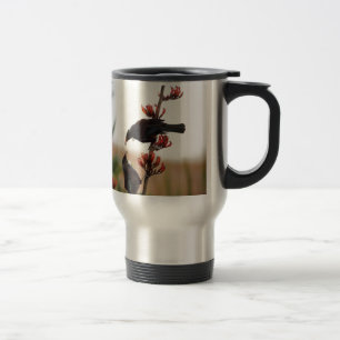 Caneca Térmica Pássaros de Tui no linho de Nova Zelândia