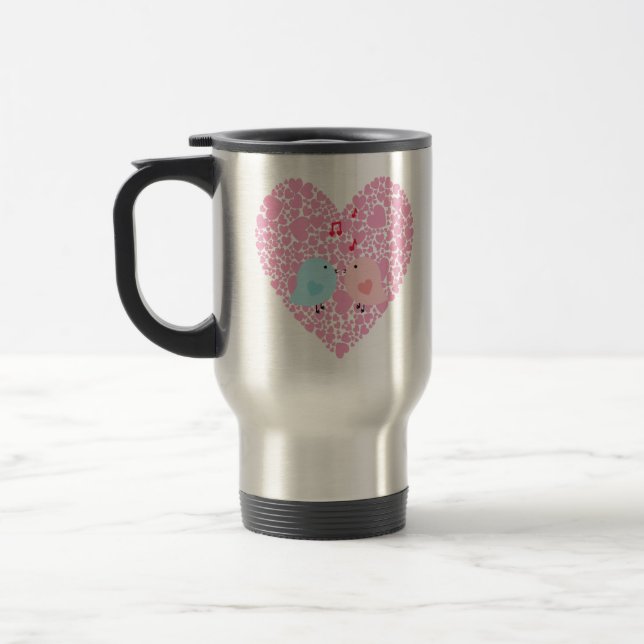 Caneca Térmica Pássaros do Amor (Esquerda)