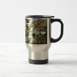 Caneca Térmica pássaros flores flor pássaro natureza pintura vint