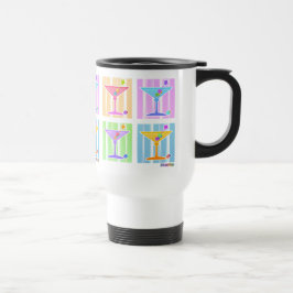 CANECA TÉRMICA PASTEL POP ART MARTINIS