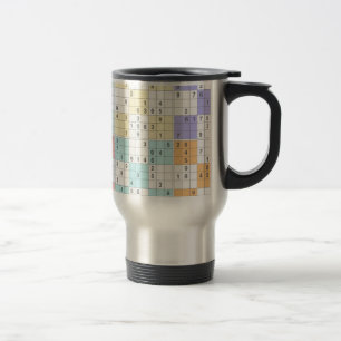 Caneca Térmica pastel sudoku