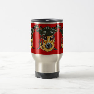 Caneca Térmica Pastor Alemão Pirata
