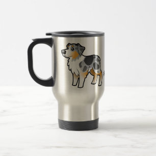 Caneca Térmica Pastor do australiano dos desenhos animados