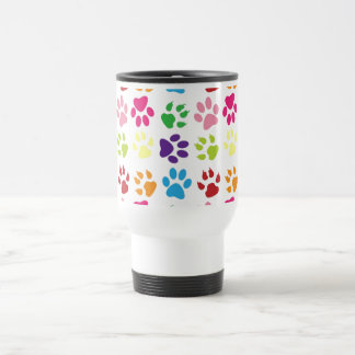 Caneca Térmica Patas de Cachorro Coloridas