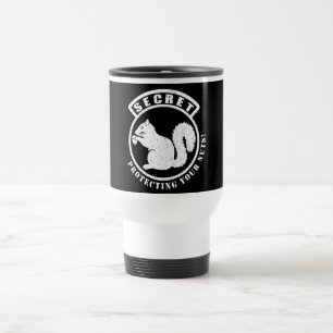 Caneca Térmica Patch de Esquilo Secreto Protegendo Seus Loucos