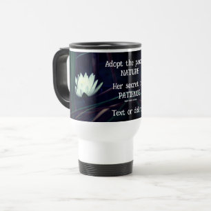 Caneca Térmica Patience Emerson - Lotus de Cotação Inspiracional