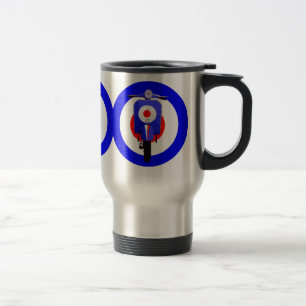 Caneca Térmica Patinete do olhar dos anos sessenta no alvo da