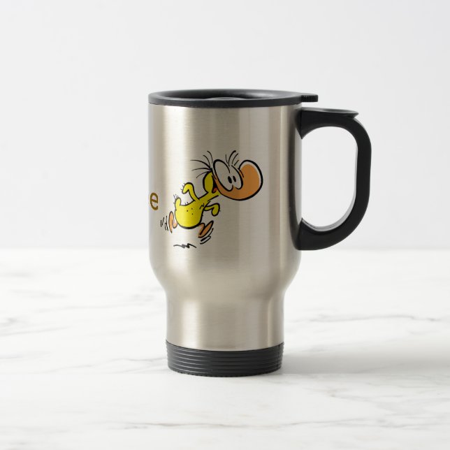 Caneca Térmica Pato dos desenhos animados do humor do café (Direita)
