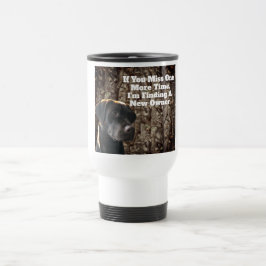 Caneca Térmica Pato Engraçado Caçando Laboratório de Chocolate Ca