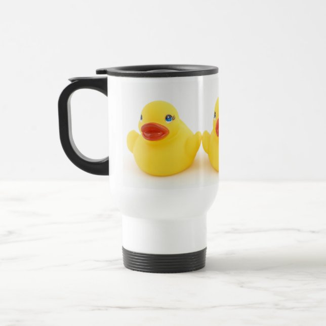 Caneca Térmica Patos de borracha amarelos (Esquerda)