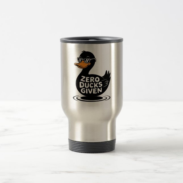 Caneca Térmica Patos Zero Dado - Design Legal Engraçado (Centro)