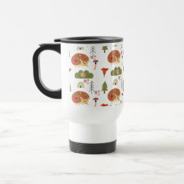 Caneca Térmica Patterno Floral Arco-Íris Floral do Porco-Inglês