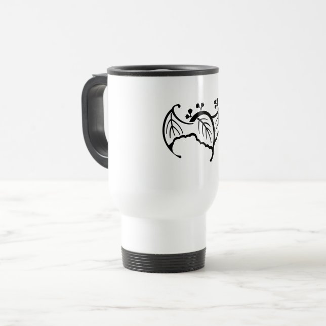 Caneca Térmica Paulownia em forma de morcego (Frente Esquerda)
