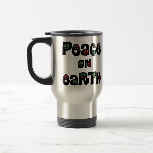 Caneca Térmica Paz No Natal Da Terra (Esquerda)