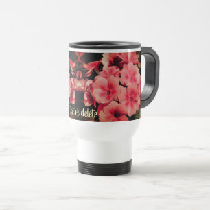 Caneca Térmica Peach Primrose Flower Art Personalizada