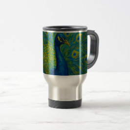 Caneca Térmica Peacock em Movimento