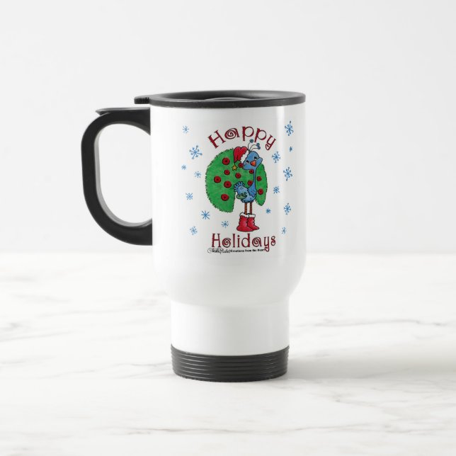 Caneca Térmica Peacock Natal (Esquerda)