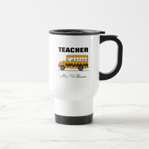 Caneca Térmica Peanuts   Snoopy Bus Driver Teacher