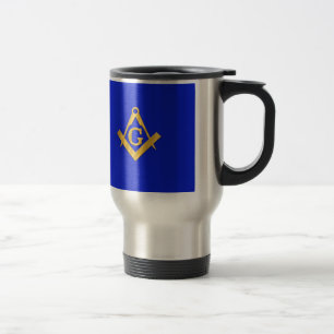 Caneca Térmica Pedreiro - azul maçónico