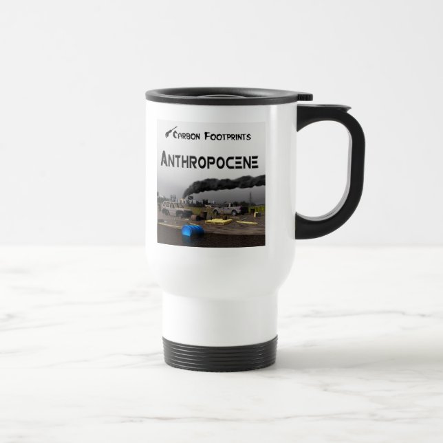 Caneca Térmica Pegadas de carbono - Antropoceno (Direita)