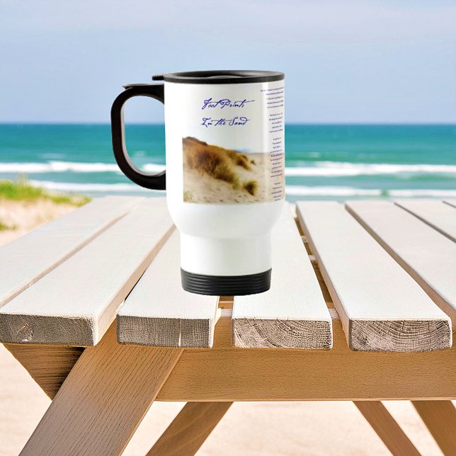 Caneca Térmica pegadas na areia (Criador carregado)