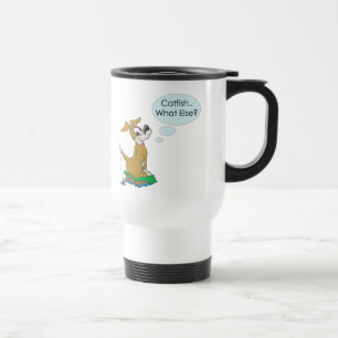 Caneca Térmica Peixe-gato engraçado da pesca do humor da pesca da