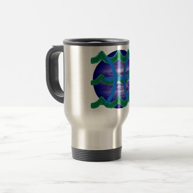 Caneca Térmica Peixes (Frente Esquerda)