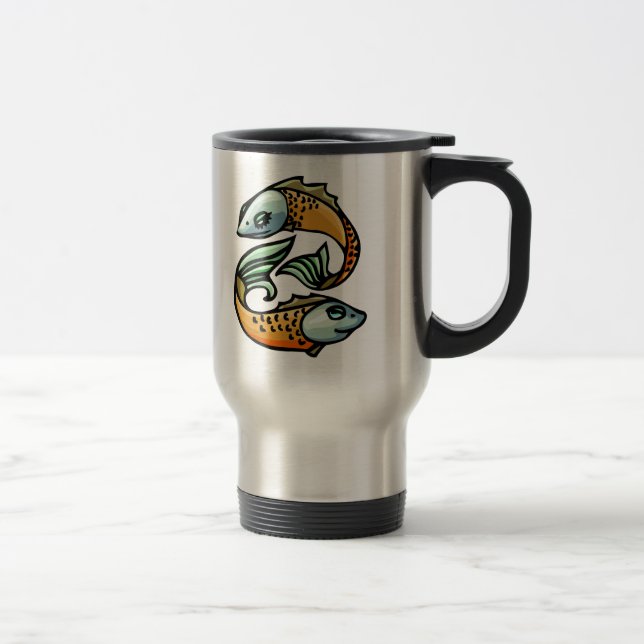 Caneca Térmica Peixes coloridos dos peixes (Direita)