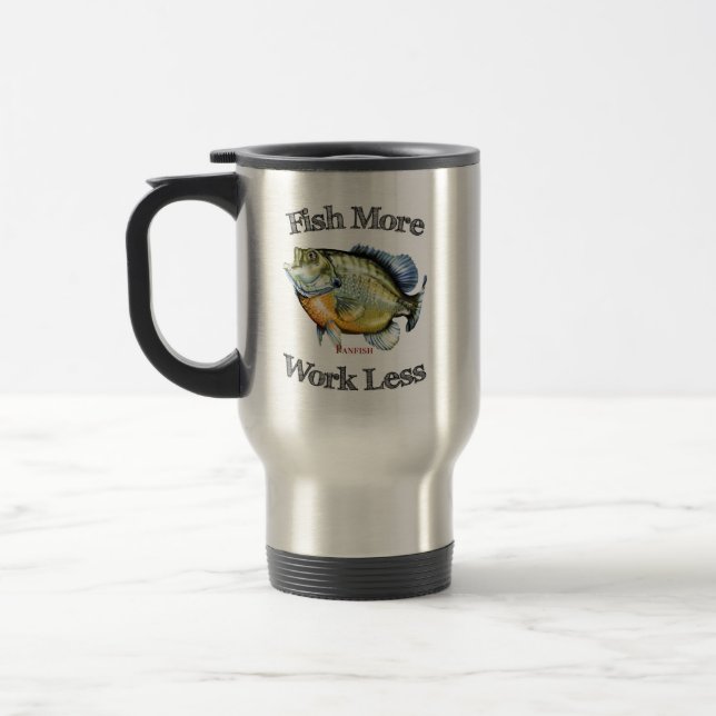Caneca Térmica Peixes Mais Peixes Trabalham Menos (Esquerda)