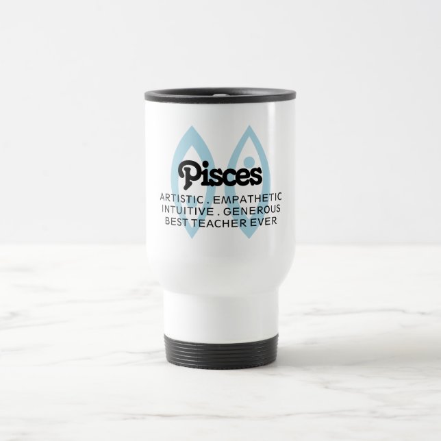 Caneca Térmica Peixes - Sinal de Estrela - Traços Zodiac Melhor P (Centro)