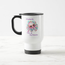Caneca Térmica Pendurado Com Todos os Meus Tentáculos
