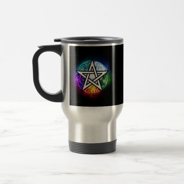 Caneca Térmica Pentagrama do Wiccan (Esquerda)