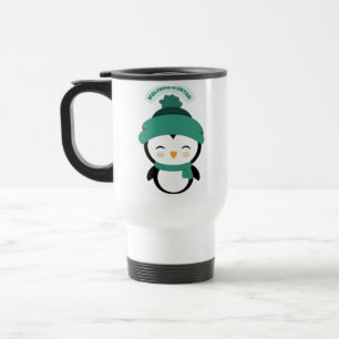 Caneca Térmica Pequena caneca-impressão de-pinguim