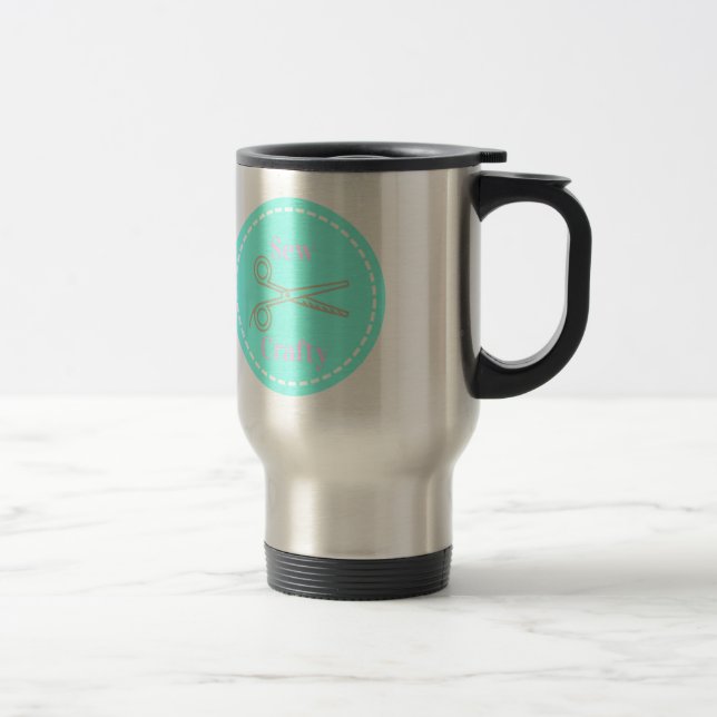 Caneca Térmica Pequenas Cinzas Rosa de Pastel Rosa Aqua (Direita)