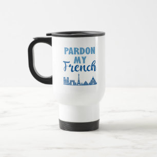 Caneca Térmica Perdão Meu Francês - Paris Skyline